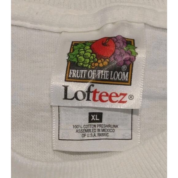 Vintage Apple Think Different T-Shirt 90s FOTL White Black Macintosh Mac Mens XL - Picture 4 of 7